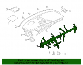 Under-torpedo pipe reinforcement Mazda 3 19- Mexico built
