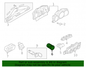 Ignition Start-Stop Button Mazda 6 13-21