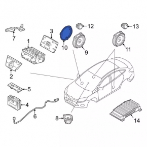 Ford C-max MK2 13-18 Front Panel Speaker