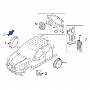 Ford C-max MK2 13-18 Front Panel Speaker