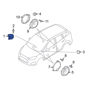 Ford C-max MK2 13-18 Front Panel Speaker