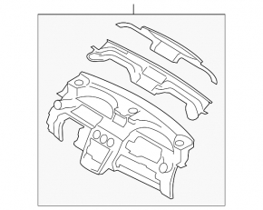 Mazda CX-7 06-09 dashboard without airbag