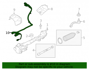 Jaguar F-Pace X761 17- Steering Rack Wiring