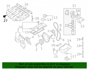 Intake Air Temperature Sensor Audi A6 C7 12-18 2.0