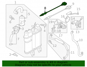 Lambda probe first VW Jetta 11-18 USA 1.8T