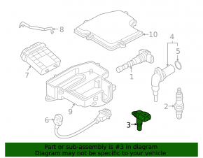 Camshaft Position Sensor VW Jetta 11-18 USA 2.5