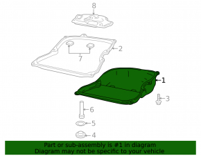 Audi Q3 15-18 automatic transmission oil pan