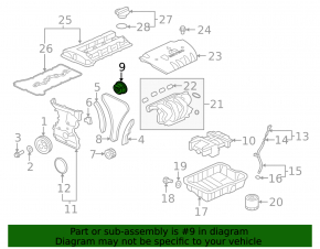 Camshaft Gear Mitsubishi Outlander 14-16 2.4 4J12