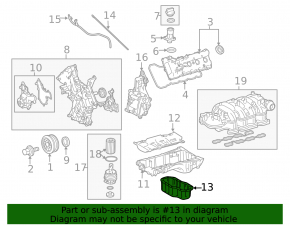 Oil pan Toyota Sequoia Tundra 08-16 5.7 3URFE