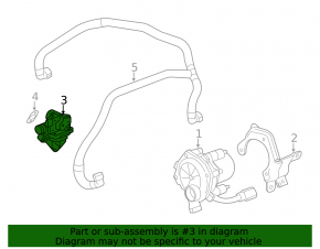 Cadillac ATS 13-2.5 Air Pump Valve