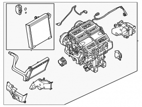 Heater assembly Nissan Rogue 22-23 us built