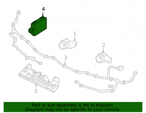 Blind Spot Sensor BSM Left Volvo XC40 19-25