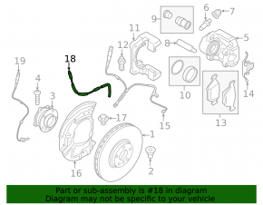 Brake hose front left BMW X5 E70 07-13