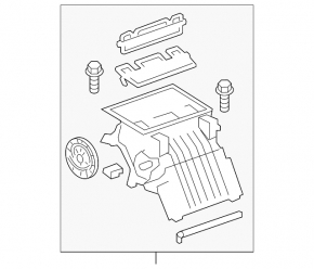 Heater housing bare Chevrolet Trax 15-22