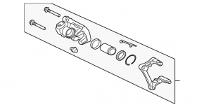 Rear right caliper assembly for Mitsubishi Galant 2012