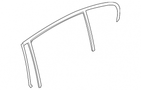 Rear right glass seal BMW 3 F30 4d 12-18