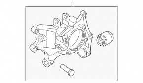 Rear left axle Kia Sorento 16-20 AWD