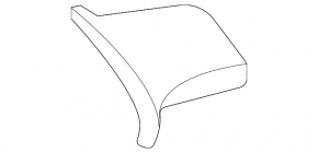 Upper left front panel trim for Toyota Sienna 21-24 gray