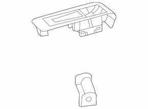 Front Left Window Regulator Cover VW Beetle 12-19 Black