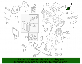 Actuator motor drive heater VW Atlas 18-