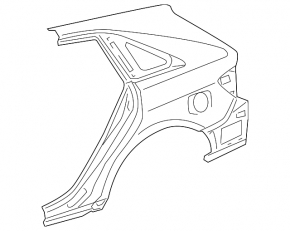 Rear left wing for Toyota Venza 09-15