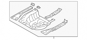 Trunk trough Hyundai Elantra AD 17-20