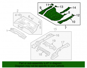 Trunk trough Hyundai Elantra AD 17-20