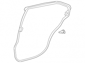 Toyota Camry v70 18-24 rear right door seal