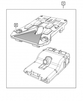 Jeep Cherokee KL 19-23 front camera without mount