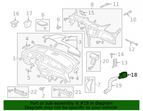 Acura TLX 15-19 Cabin Air Temperature Sensor
