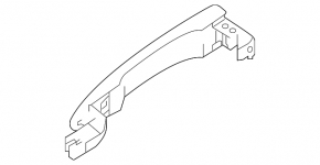 Nissan Rogue 14-20 chrome outer front left door handle