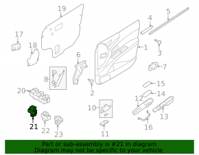 Subaru b9 Tribeca front left window control