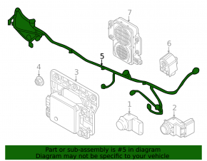 Kia Niro 23 Front Bumper Wiring - HEV, PHEV