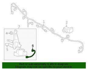 Blind Spot Sensor Wiring BSM Left Kia Niro 17-18 HEV, PHEV