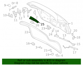 Porsche Cayenne 958 11-17 Tailgate Handle Bracket