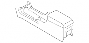 Nissan Murano z51 09-14 beige center console armrest
