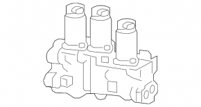 Valve block front air suspension Porsche Panamera 14-16