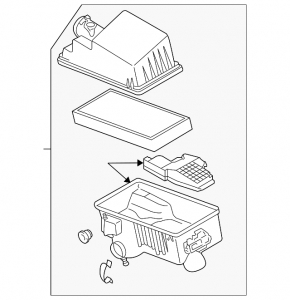 Air filter housing Mazda CX-7 06-09
