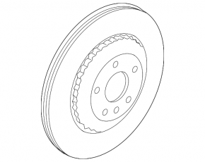 Rear left brake disc for Land Rover Discovery Sport 20-25 325/20mm