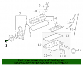 Chevrolet Malibu 13-15 2.5 LKW Crankshaft Pulley Bolt