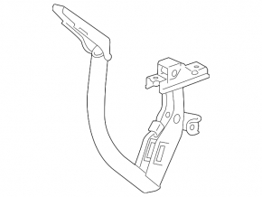 Trunk lid hinge left Cadillac CTS 14-