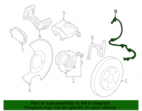 ABS sensor front left Chevrolet Impala 14-20