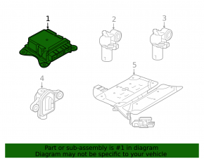 SRS airbag module airbag computer Volvo XC40 19-25