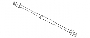 Rear strut bar Lexus CT200h 11-15 rusty
