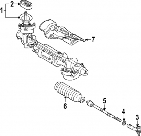 Power steering rack for Audi S3 22-25