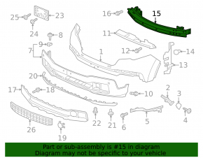 Honda Odyssey 18-24 Front Bumper Reinforcement