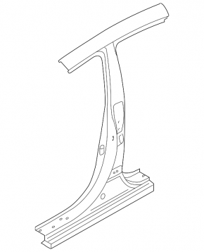 Body pillar central right Kia Forte 4d 17-18 rest