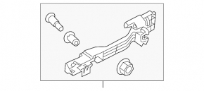 Front right door handle mechanism Honda CRV 17-22
