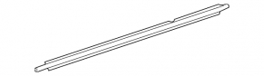 Door-glass molding, center rear right, chrome, Toyota Camry v55 15-17 USA