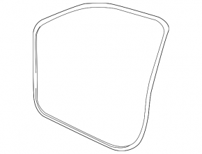 Front left door seal VW Touareg 11-17